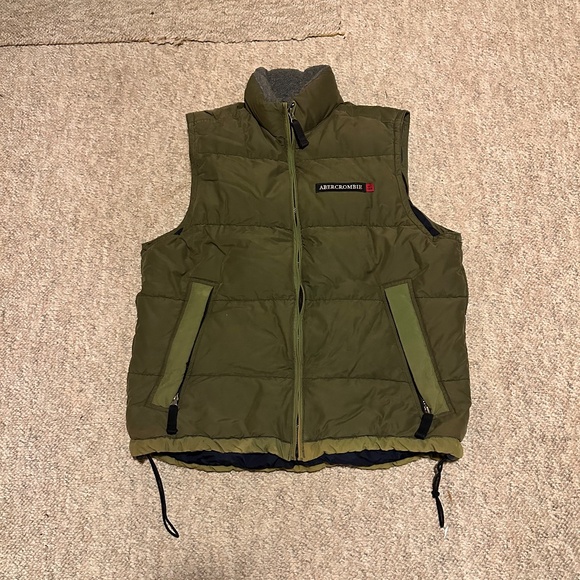 Abercrombie & Fitch GOOSE DOWN Feather Puffer Vest Size Small - Picture 1 of 8